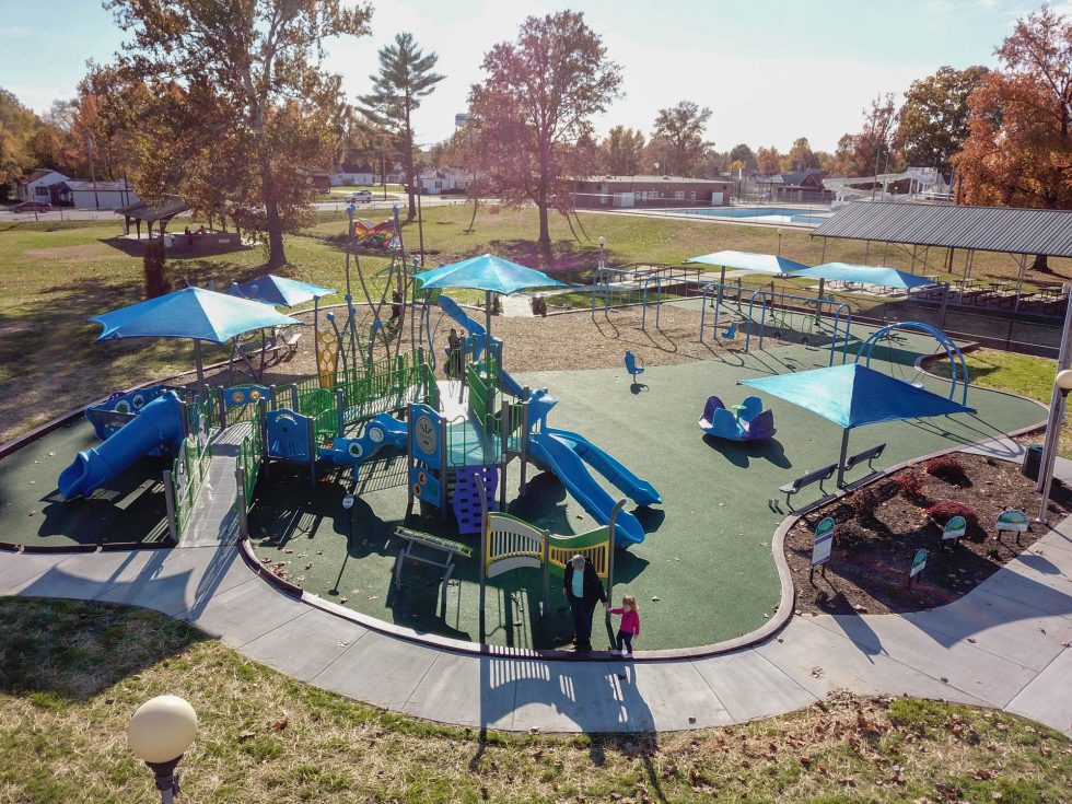 Marion Park District Inclusive playground render