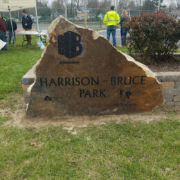 Harrison-Bruce park monument sign