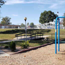 Ray Fosse Park Inclusive Park entrance with bridge