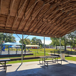Ray Fosse Park Pavilion next to Inclusive Park